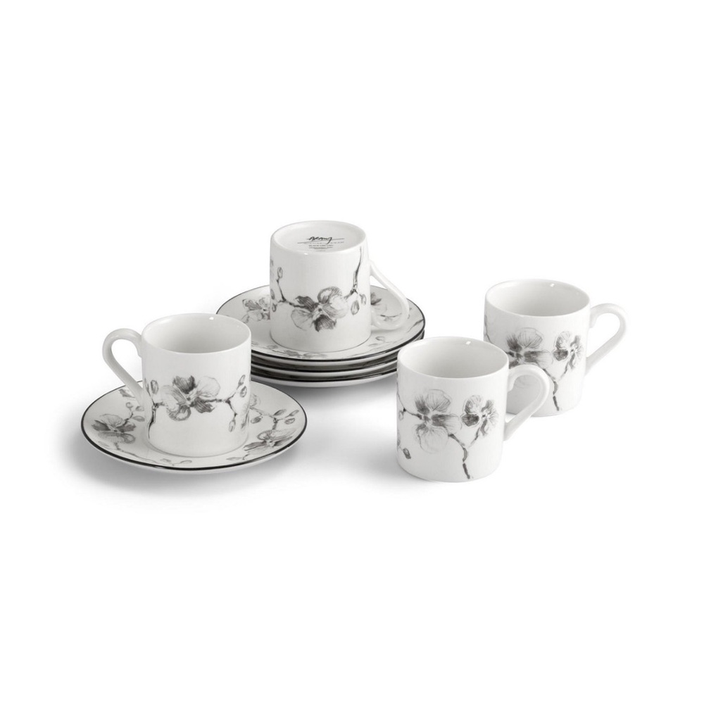NWT 
{ Michael Aram } Black Orchid Demitasse Set price firm